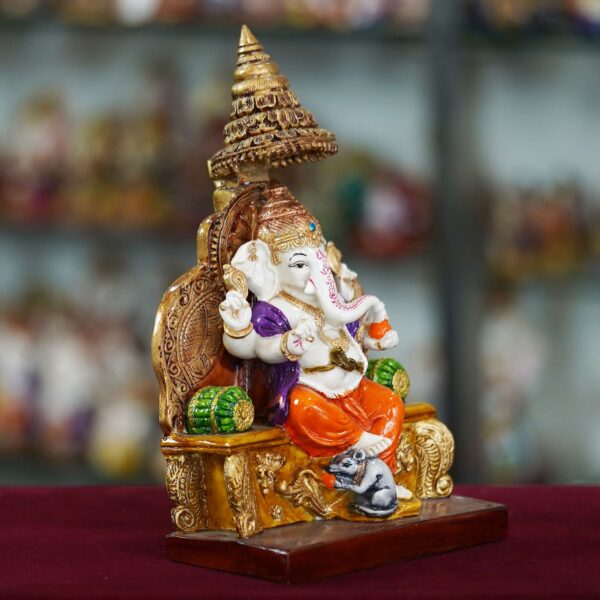 Marble Handmade Ganesh Ji Idol For Home Décor - Image 2