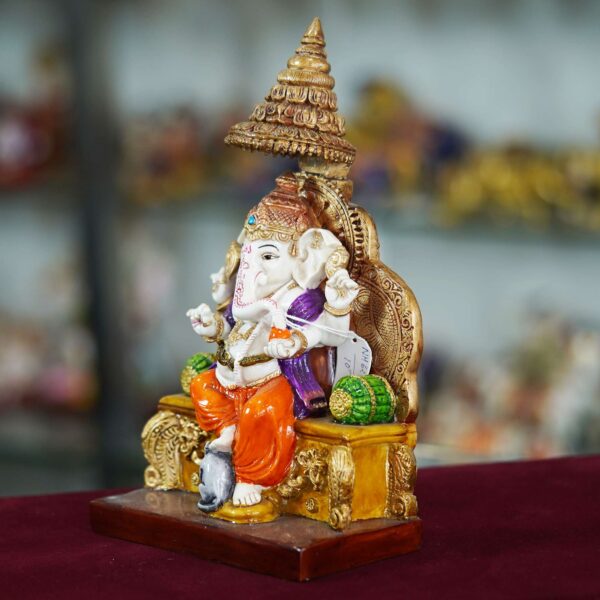 Marble Handmade Ganesh Ji Idol For Home Décor - Image 3
